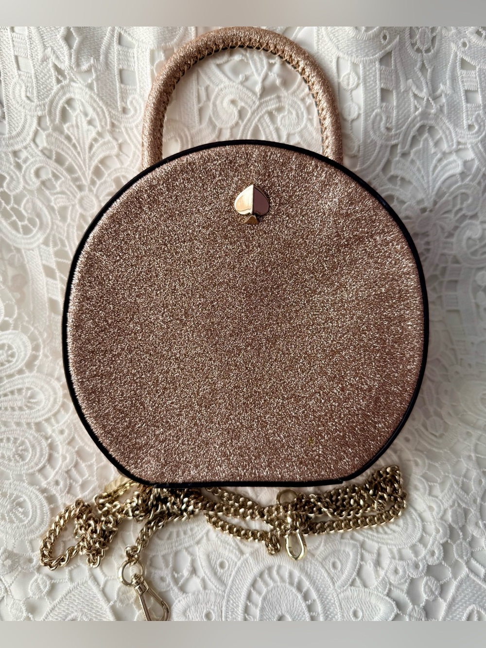 Kate Spade Andi Glitter Mini Canteen Bag